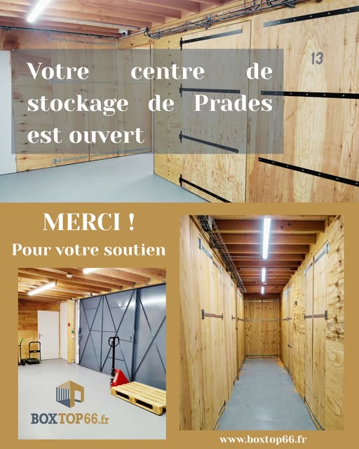 Votre centre de stockage de Prades a ré-ouvert après plusieurs mois de travaux Votre centre de stockage de Prades a ré-ouvert après plusieurs mois de travaux
